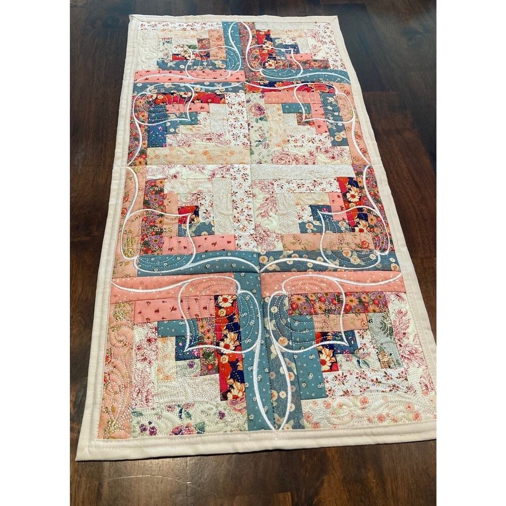 Calico Print Table Runner